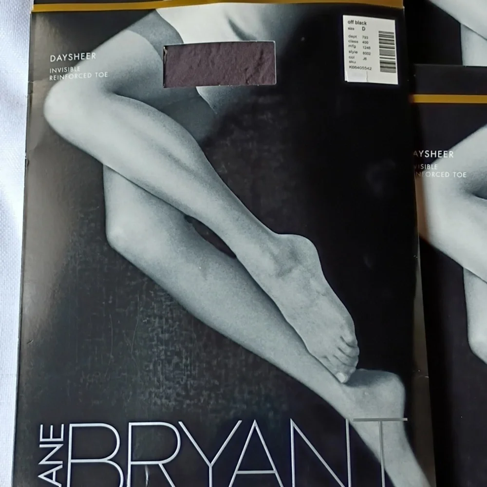 Lane Bryant Women's Daysheer Pantyhose Tan - and Gray Bundle Of 3 Size D